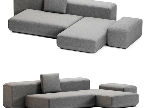  Poliform 转角沙发 模块沙发3d模型 