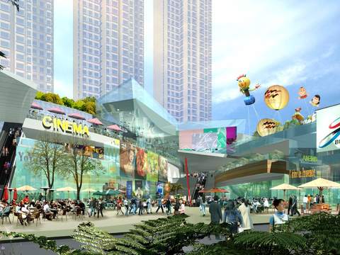  现代商场超市商场psd 