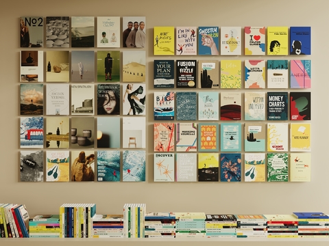  书籍 杂志 书本 图书 课本3d模型 