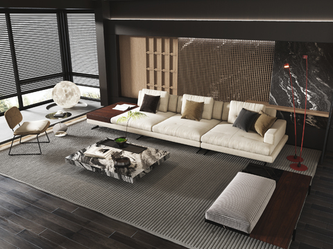  MISSANA 现代组合沙发3d模型 