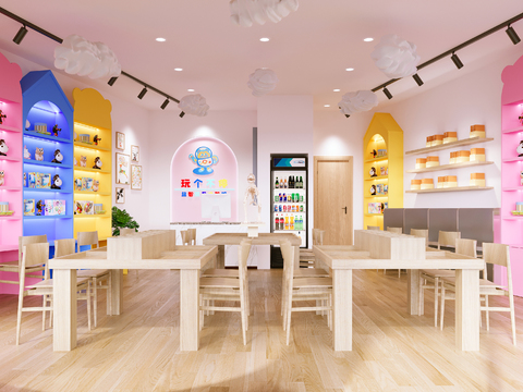  儿童手工店3d模型 