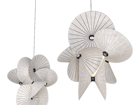  Moooi 扇形吊灯 装饰灯3d模型 