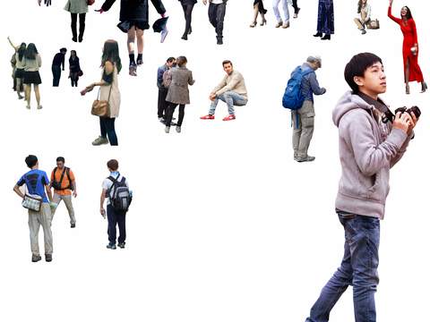  人物 背影 背包人物psd 