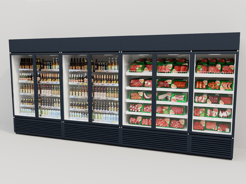  冷藏柜 保鲜柜 冷饮柜3d模型 