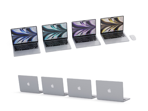  笔记本电脑3d模型 