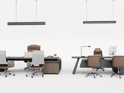  办公桌 班台桌 老板桌3d模型 