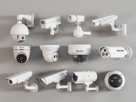  监控摄像头3d模型 