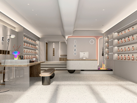  化妆品店 美妆店3d模型 