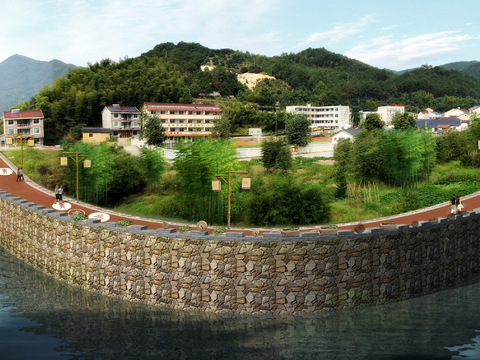  现代园林景观psd 