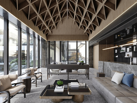  唐忠汉 近境制作 融创狮山山水樾澜庭售楼处3d模型 