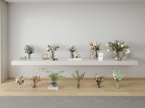  水生植物 水培绿植3d模型 