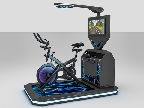  VR动感车设备3d模型 