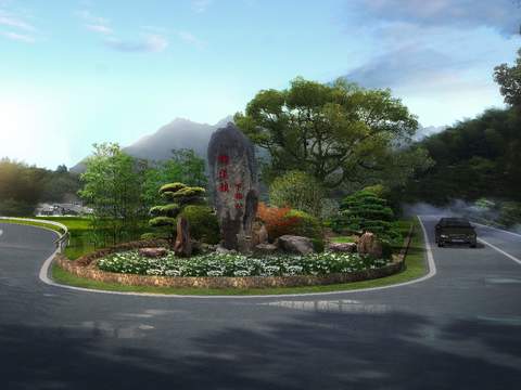  现代道路桥梁psd 