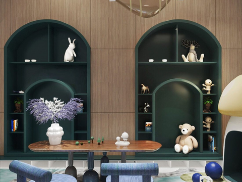  现代儿童娱乐室3d模型 