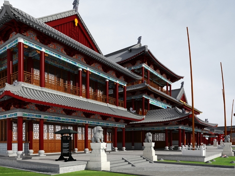  中式古建PSD 