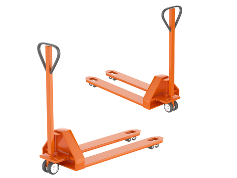  手推车 叉车3d模型 