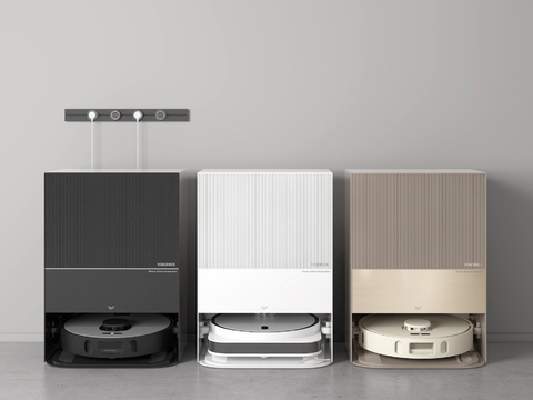  扫地机器人 扫拖机3d模型 