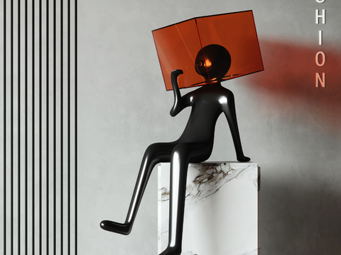  人物雕塑 艺术摆件3d模型 