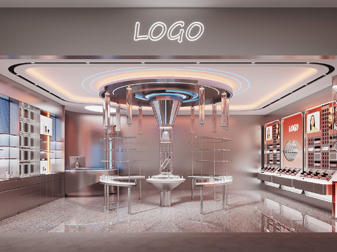  化妆品店  彩妆店 美妆店 3d模型 