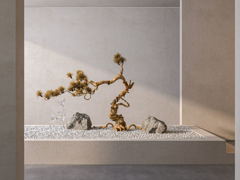  室内造景 景观小品3d模型 