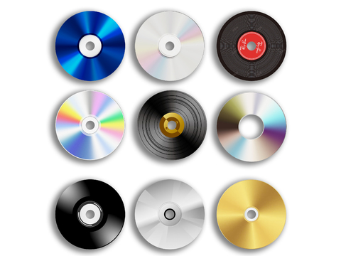  光盘 光碟 影碟片3d模型 