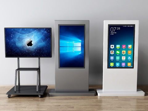  一体机 查询机 自助机 终端服务机3d模型 