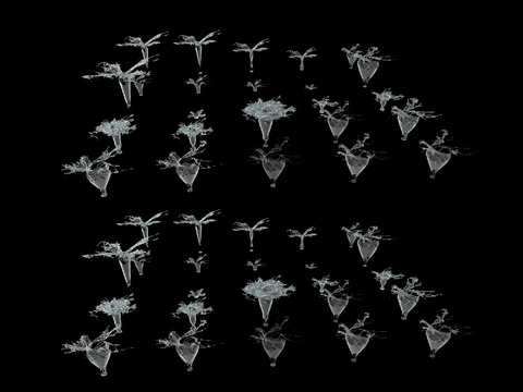  水花 浪花 涟漪3d模型 