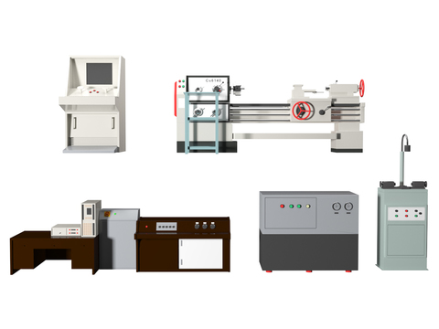  工厂机器3d模型 