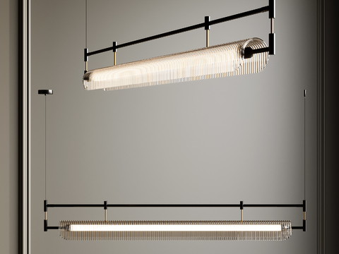  玻璃吊灯 餐厅吊灯3d模型 