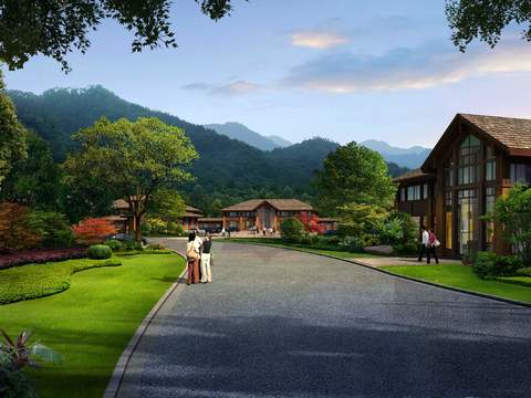  现代公园园林景观psd 