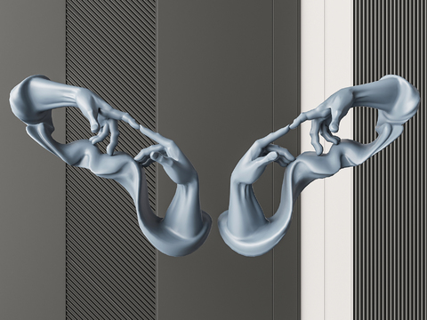  雕塑 艺术装置3d模型 