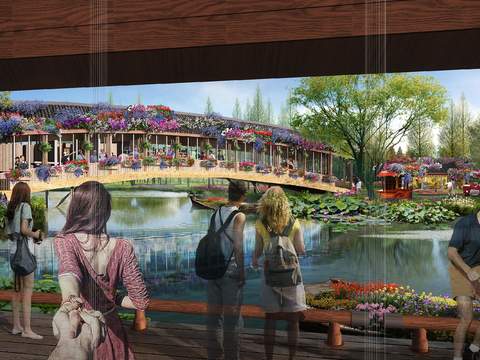  现代桥梁景观psd 