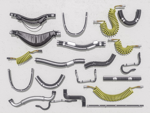  电缆数据线 网线插头3d模型 