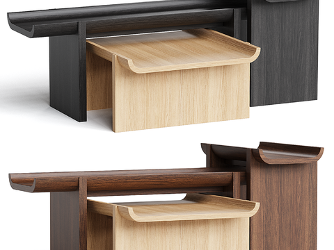  Poliform 子母茶几3d模型 