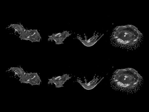  水花 浪花 涟漪3d模型 