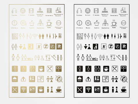 导视牌 标识牌 指示牌3d模型 