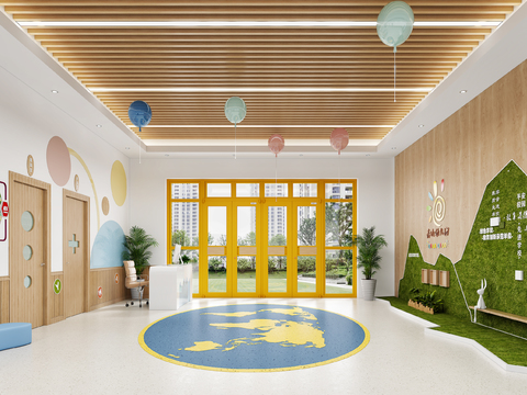  幼儿园 托儿所3d模型 