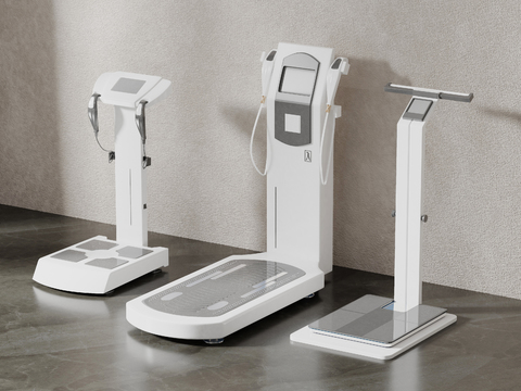  现代体测仪3d模型 