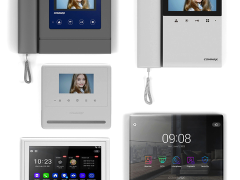  电子可视门铃 对讲门铃3d模型 