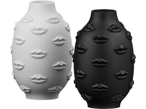  创意花瓶 陶罐3d模型 