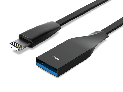  现代苹果手机数据线充电线3d模型 