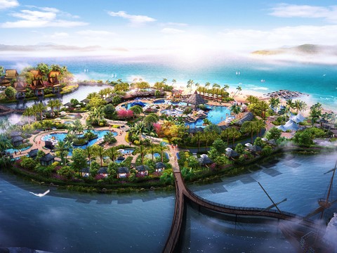  现代亲子游乐场园林景观psd 