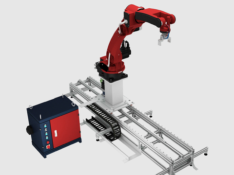  智能化机械手臂3d模型 