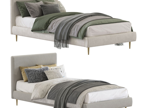 双人床精选3d模型合辑