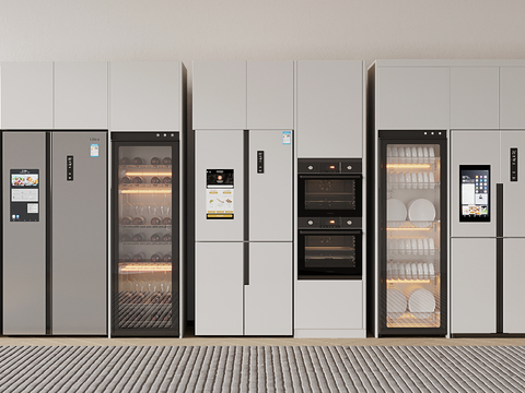  冰箱 冰柜 恒温酒柜 消毒柜3d模型 