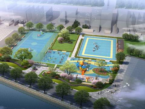  现代体育场鸟瞰psd 