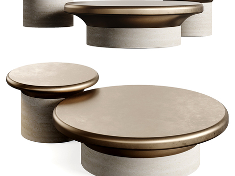  Poliform 茶几3d模型 