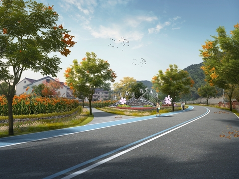  乡村道路 公路psd 