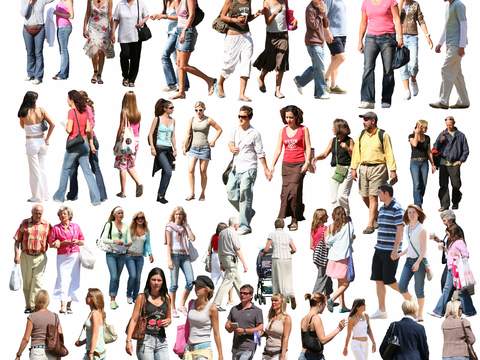  现代都市人物psd 