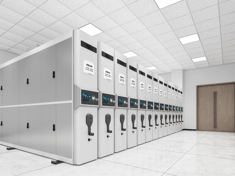  档案柜 资料柜3d模型 